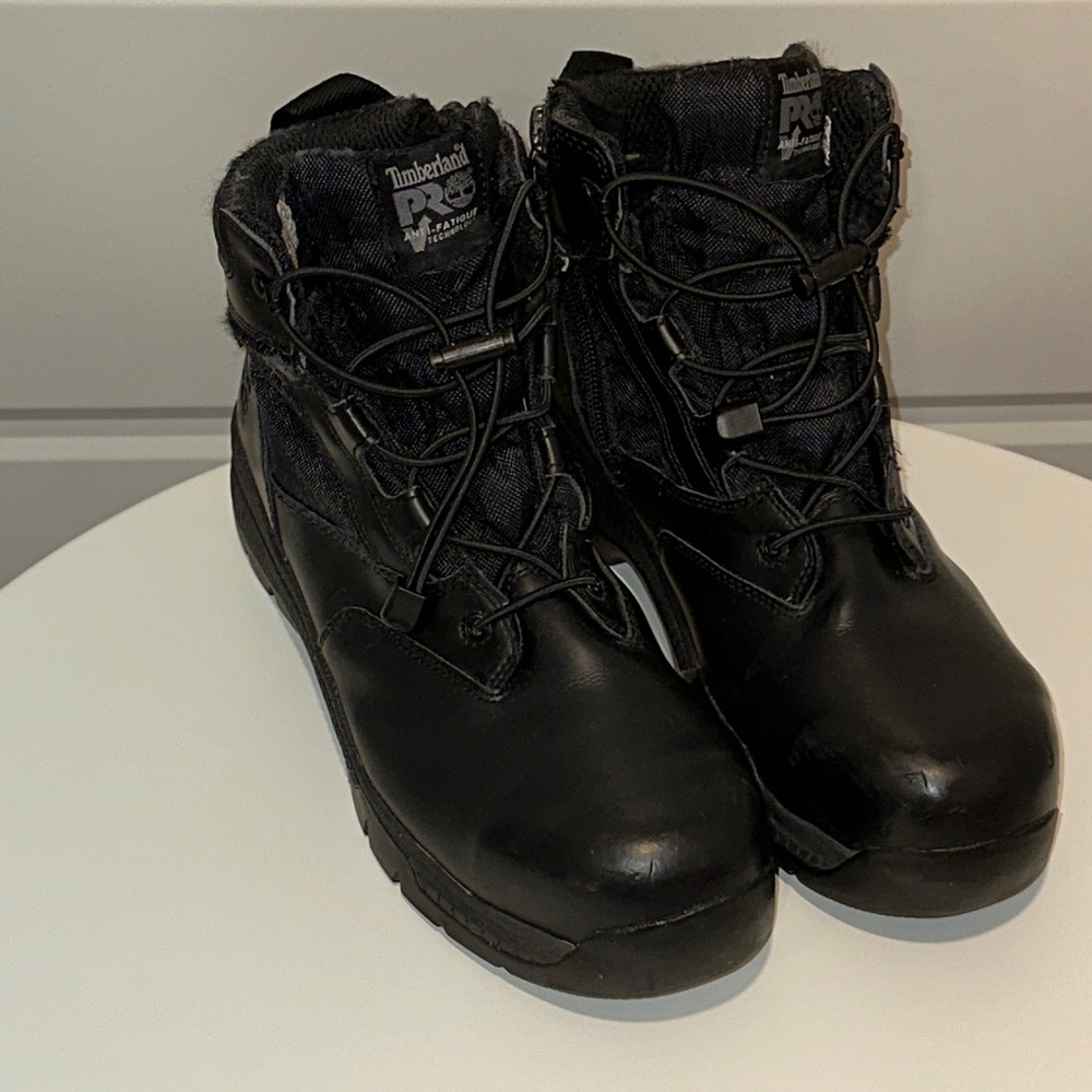 Timberland PRO Black Leather Boots
